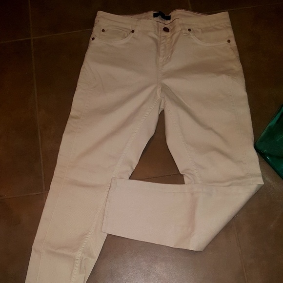 womens cream skinny jeans